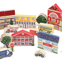 Town Blocks Play Set