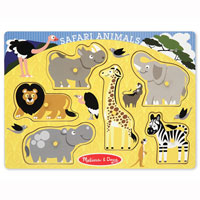 Safari Animals Peg Puzzle