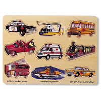 Transportation Peg Puzzle