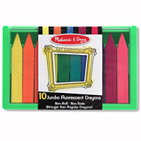 Jumbo Fluorescent Crayon Set