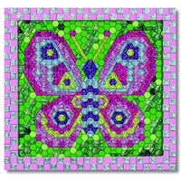 Peel and Press Mosaics - Butterfly