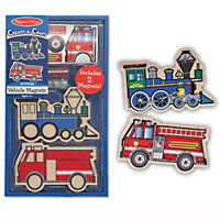 Wooden Vehicles Magnets