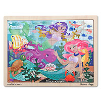 Mermaid Fantasea Wooden - 48 piece Wooden Jigsaw Puzzle