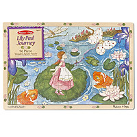 Lily Pad Journey - 96 piece Wooden Jigsaw Puzzle