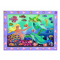 Peel & Press Sticker by Number - Mermaid Reef