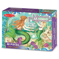 Mermaid Playground Floor Puzzle - 48 piece Floor Puzzle