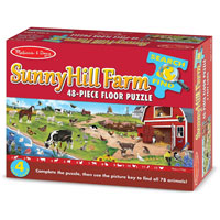 Search & Find Sunny Hill Farm Floor Puzzle - 48 piece Floor Puzzle