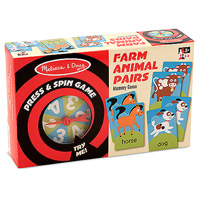 Press & Spin Game: Farm Animal Pairs