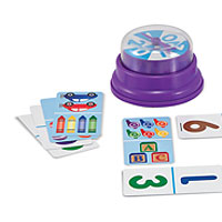 Press & Spin Game: Picture Dominoes