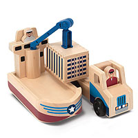 Whittle World - Cargo Ship & Truck Set