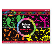 Deluxe Neon Scratch Art Set
