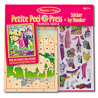 Petite Peel & Press Sticker by Number - Princess Castle