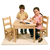 Wooden Table & Chairs Set