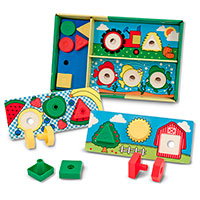Sort, Match, Attach Nuts & Bolts Boards
