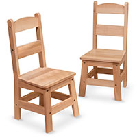 Wooden Chair Pair