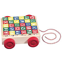 Classic ABC Block Cart