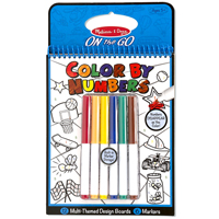 On the Go Color By Numbers - Blue