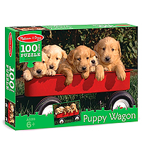 Puppy Wagon Jigsaw Puzzle - 100 pc