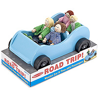 Road Trip! Wooden Car & Poseable Passengers