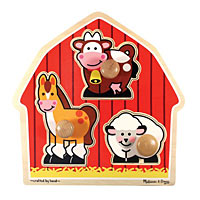Barnyard animals Jumbo Knob