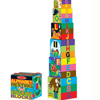 Alphabet Nesting and Stacking Blocks
