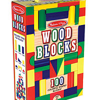 100 Piece Wood Blocks Sets