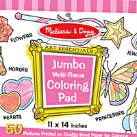 Jumbo Coloring Pad - Pink