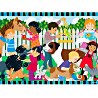 Backyard Pets Floor Puzzle