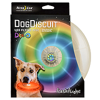 FlashFlight LED Light-Up Dog Discuit - Disco