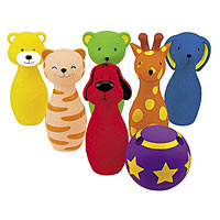 Colorful Bowling Friends