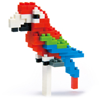 Nanoblock Red and Green Macaw