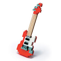Nanoblock Red Electric Guitar