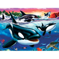 Cobble Hill Puzzle Killer Whales - 500 pc