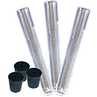 Plastic Test Tubes with Stoppers