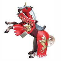Reared Up Horse with Unicorn