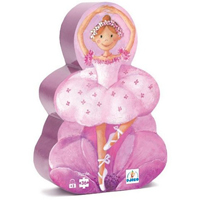 Djeco Silhouette Puzzle - Ballerina with Flower
