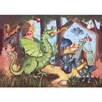 The Knight at the Dragon's - 36 piece puzzle