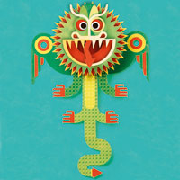 Dragon Pop-up Art