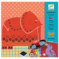 Djeco Funny Jungle Stamps and Stencils