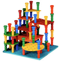 Tall Stacker Pegs Building Set