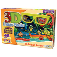 3D Floor Puzzle - Midnight Safari