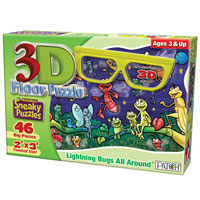 3D Floor Puzzle - Lightning Bugs