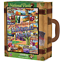 National Parks Travel America Suitcase Puzzle - 1000 pc