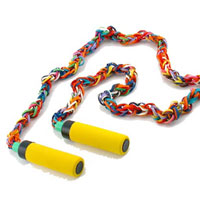 Rubber Band Jump Rope Kit - Foam Handle