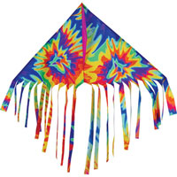 Fun Flyer Fringe Delta Kite - Tie Dye