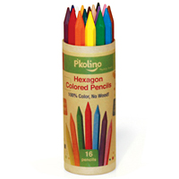 Hexagon Colored Pencils - 16 Pack