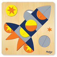 P'kolino Multi-Solution Shape Puzzle - Spaceship