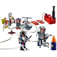 Playmobil Fire Rescue - Firefighters with Water Pump