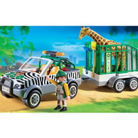 Playmobil Zoo - Zoo Vehicle with Trailer