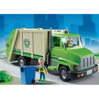 Playmobil Suburban Life - Green Recycling Truck